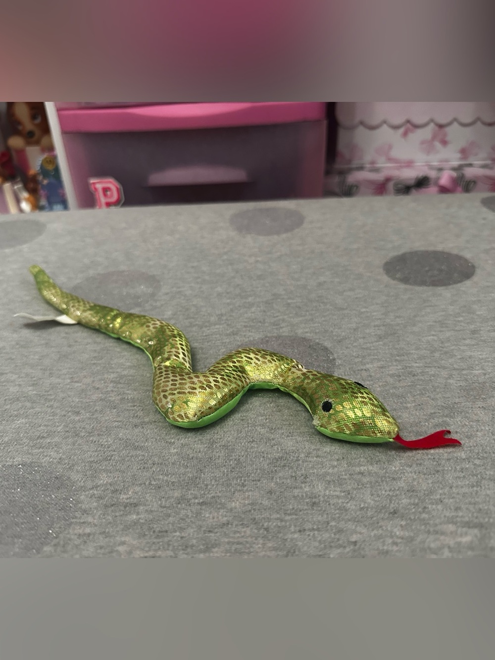 5 for $15! Toysmith Green & Gold Sand Filled Snake